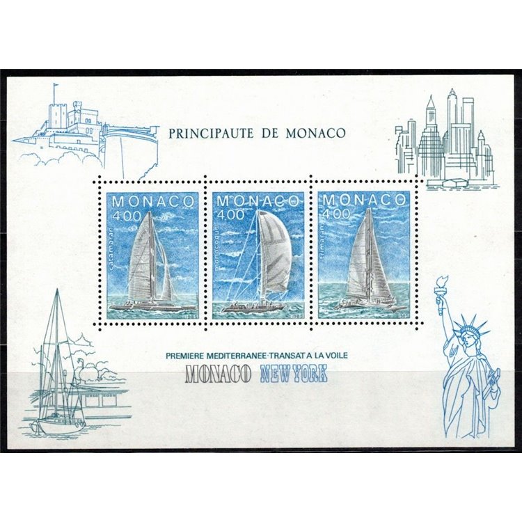 MONACO 1985 Monaco-New York Sailing Regatta s/s MNH**