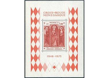 MONACO 1973 Croce Rossa Monegasca BF MNH**