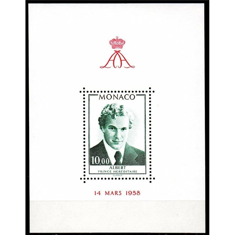 MONACO 1979 Compleanno del Principe Alberto BF MNH**