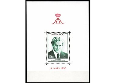 MONACO 1979 Birthday of Prince Albert s/s MNH**