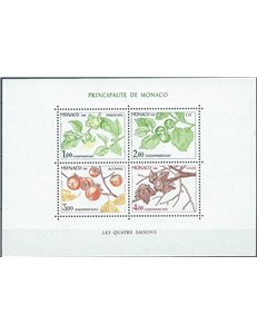 MONACO 1981 Le quattro stagioni del Diospyros kaki BF MNH**
