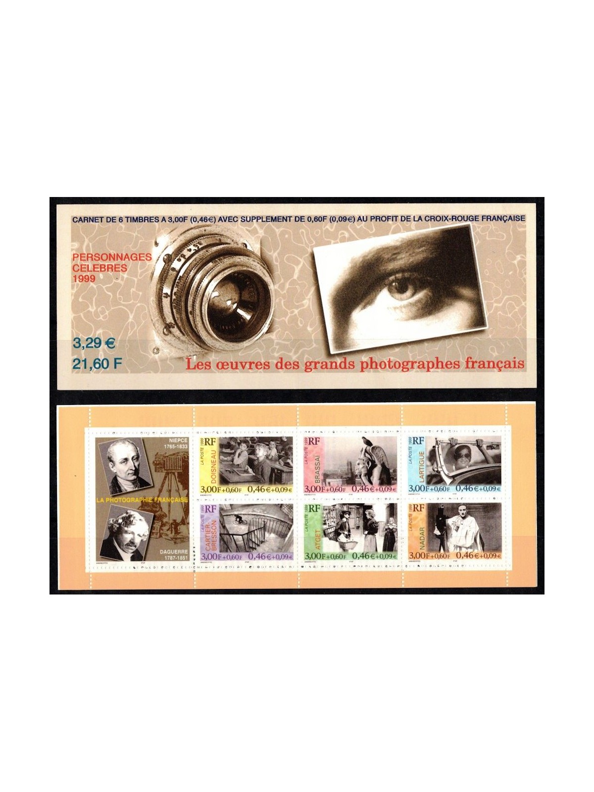 FRANCE 1999 Famous people, photographers booklet MNH**