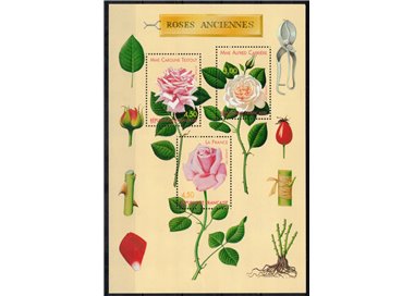 FRANCE 1999 Congress on Old Roses s/s MNH**