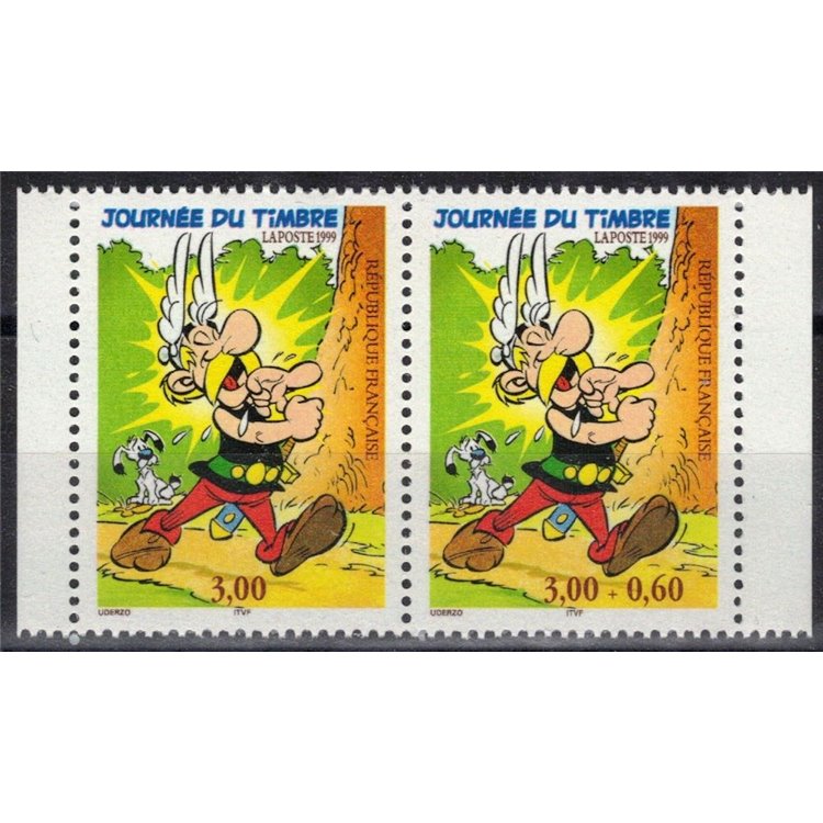 FRANCE 1999 Stamp Day (Asterix) from booklet 2v MNH**