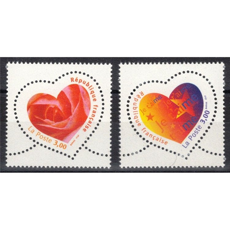 FRANCIA 1999 Francobolli augurali 2v MNH**