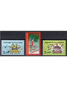 FRANCIA 1999 Francobolli augurali 3v MNH**