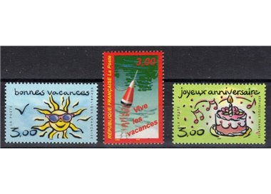 FRANCE 1999 Greeting stamps 3v MNH**