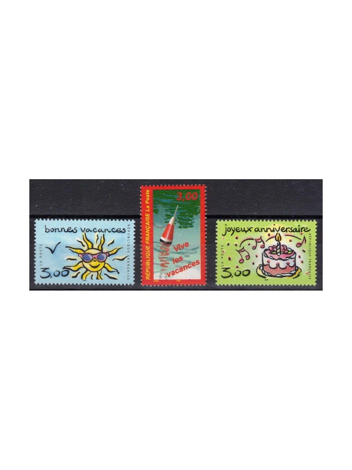 FRANCE 1999 Greeting stamps 3v MNH**