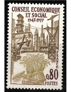 FRANCE 1977 Economic and Social Council MNH**