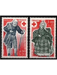 FRANCIA 1977 Pro Croce Rossa 2v MNH**