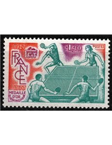 FRANCIA 1977 Tennis da Tavolo MNH**