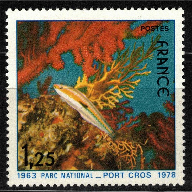 FRANCE 1978 Nature Protection (Fish) MNH**