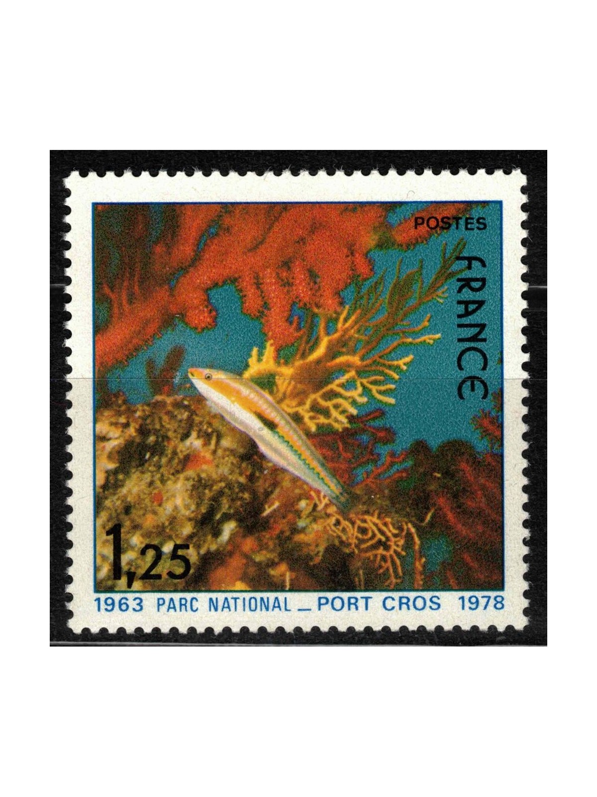 FRANCIA 1978 Protezione della natura (Pesci) MNH**