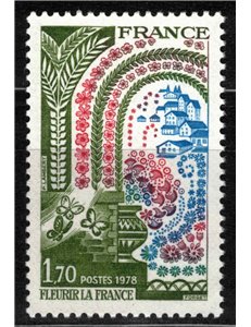 FRANCIA 1978 La Francia in fiore MNH**