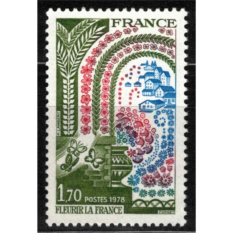 FRANCE 1978 France in Bloom MNH**