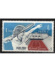 FRANCIA 1978 Roland Garros MNH**