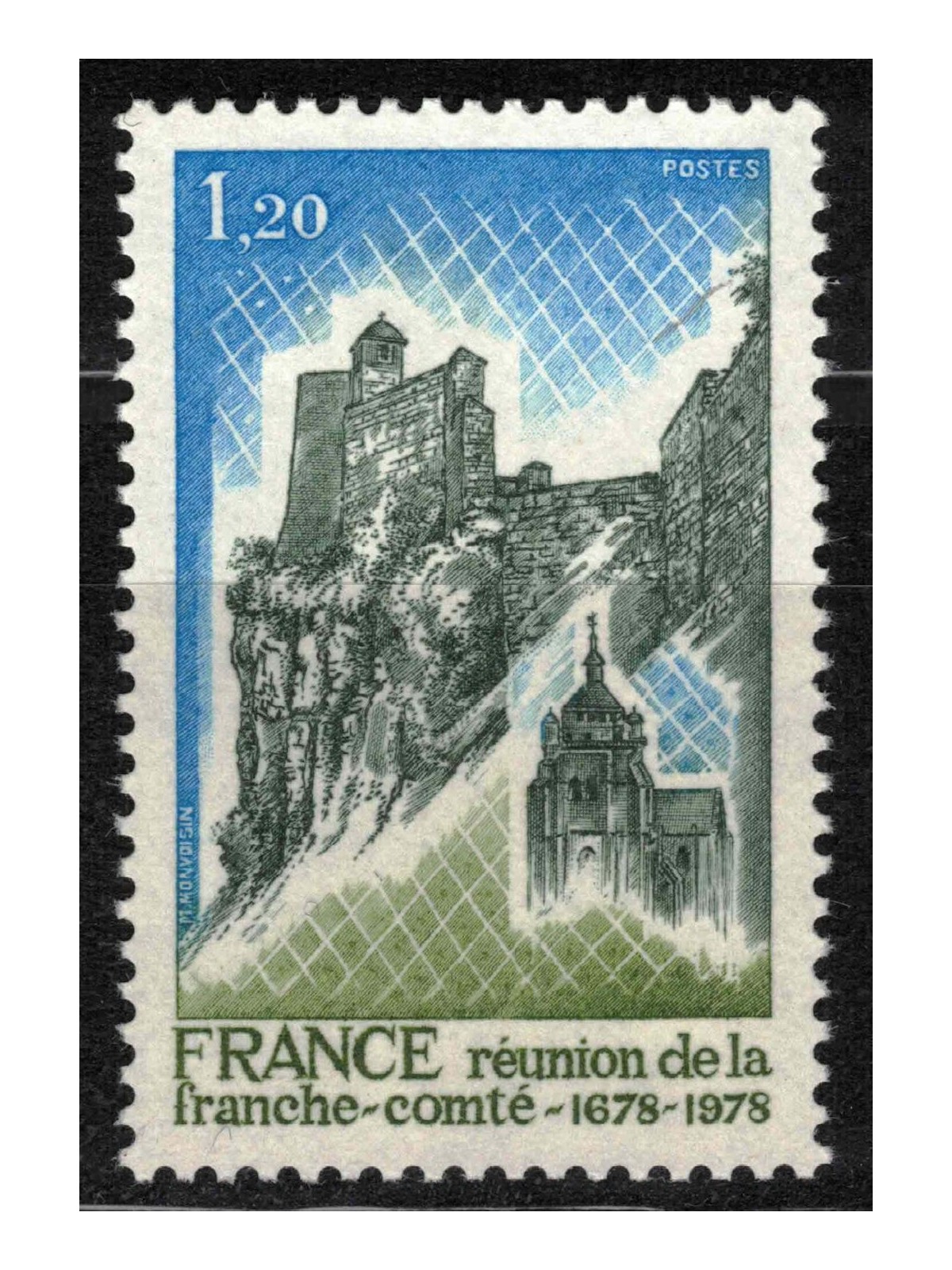 FRANCIA 1978 Riannessione della Franche-Comté MNH**