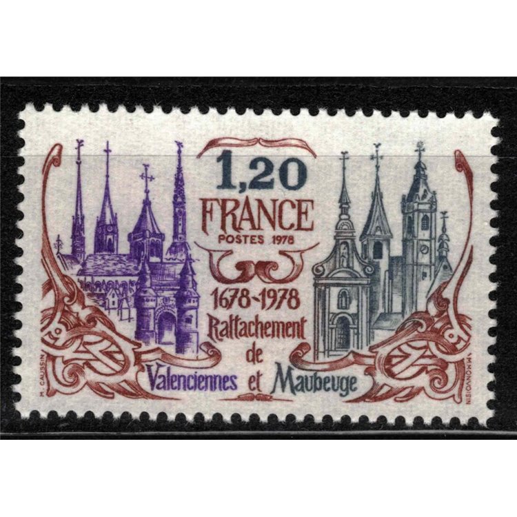 FRANCIA 1978 Riannessione Valenciennes e Maubeuge MNH**