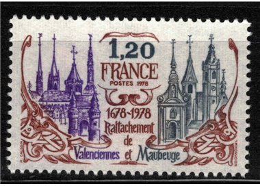 FRANCE 1978 Reannexation of Valenciennes and Maubeuge MNH**