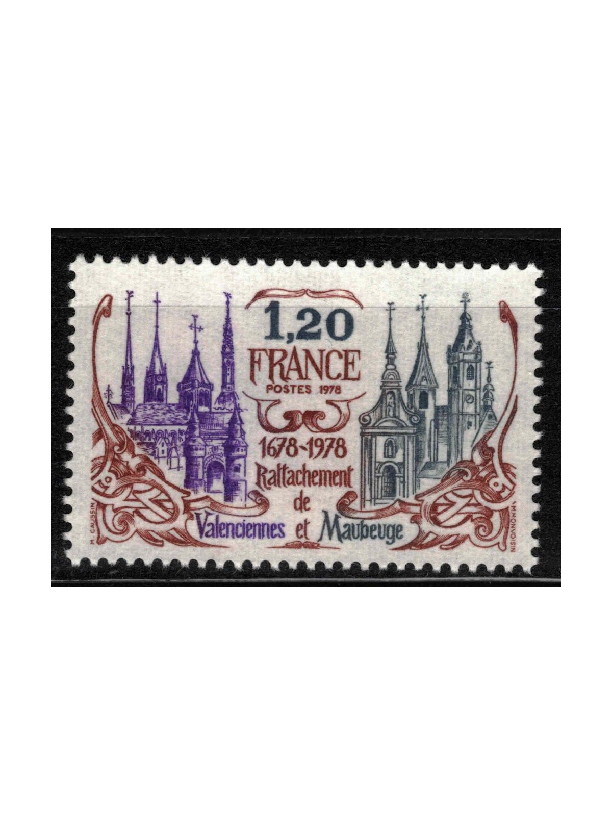 FRANCIA 1978 Riannessione Valenciennes e Maubeuge MNH**