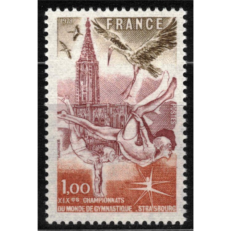 FRANCIA 1978 Campionati del Mondo di Ginnastica MNH**