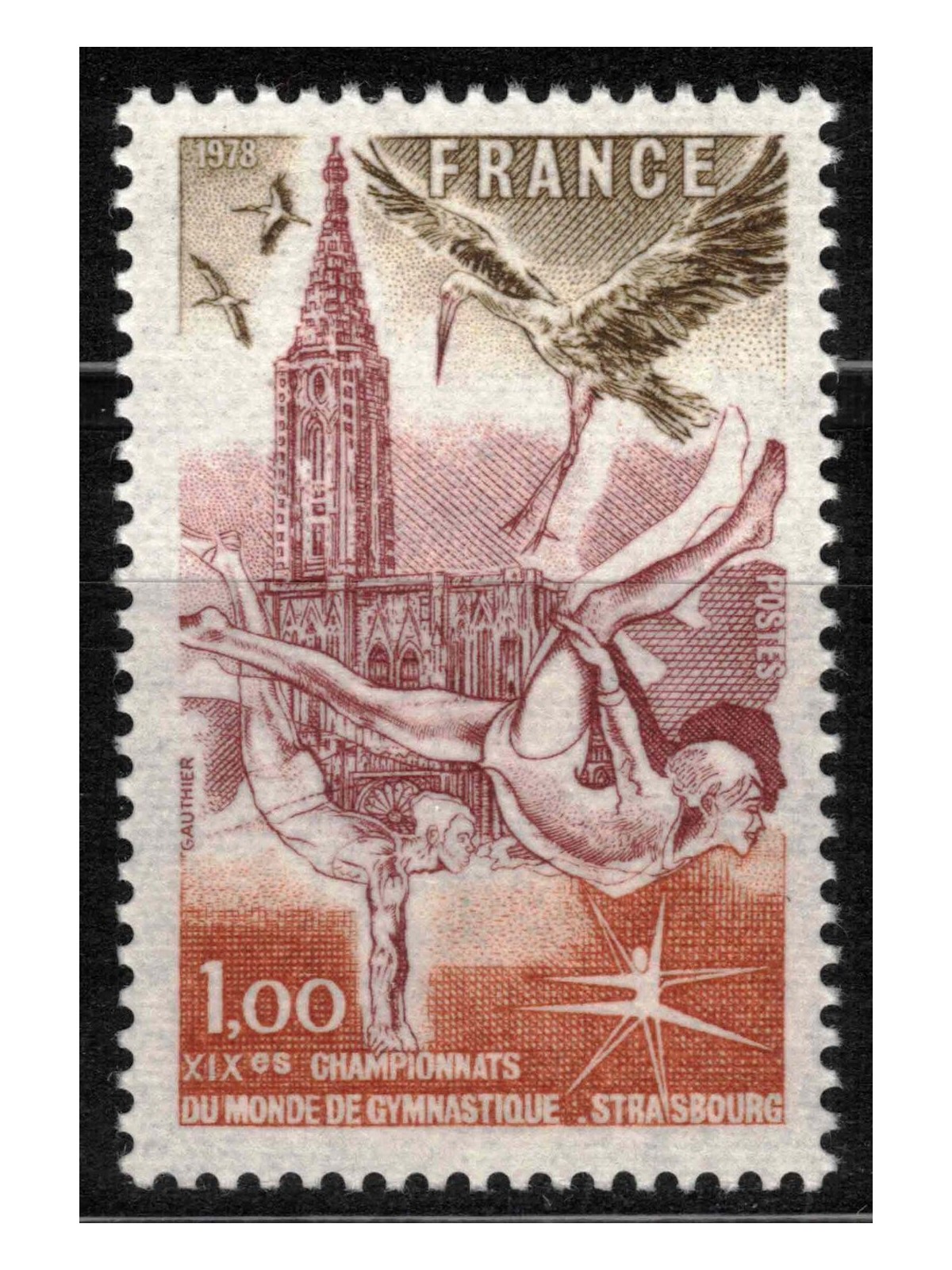 FRANCIA 1978 Campionati del Mondo di Ginnastica MNH**