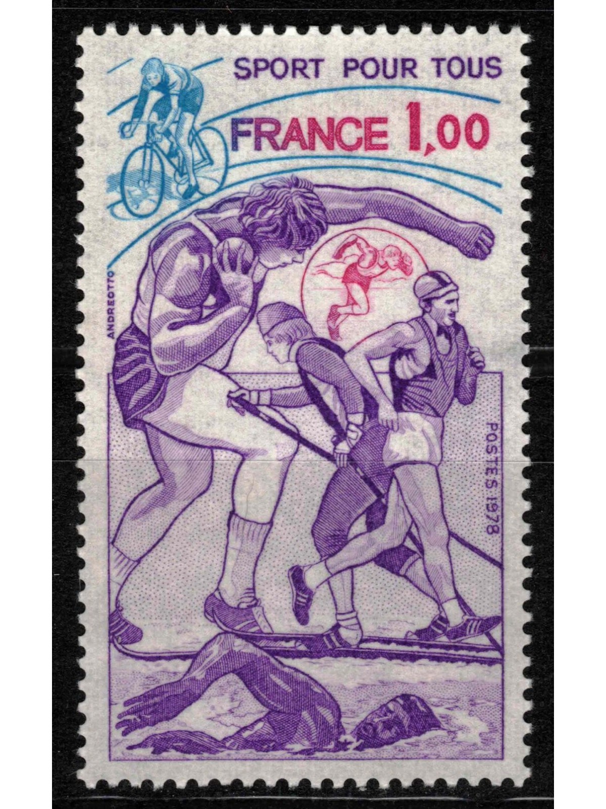 FRANCIA 1978 Sport per tutti MNH**