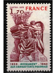 FRANCIA 1978 Monumento ai combattenti polacchi MNH**
