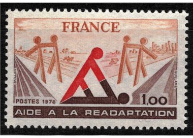 FRANCIA 1978 Aiuto agli Handicappati MNH**