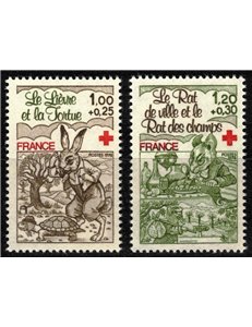 FRANCE 1978 Pro Red Cross 2v MNH**