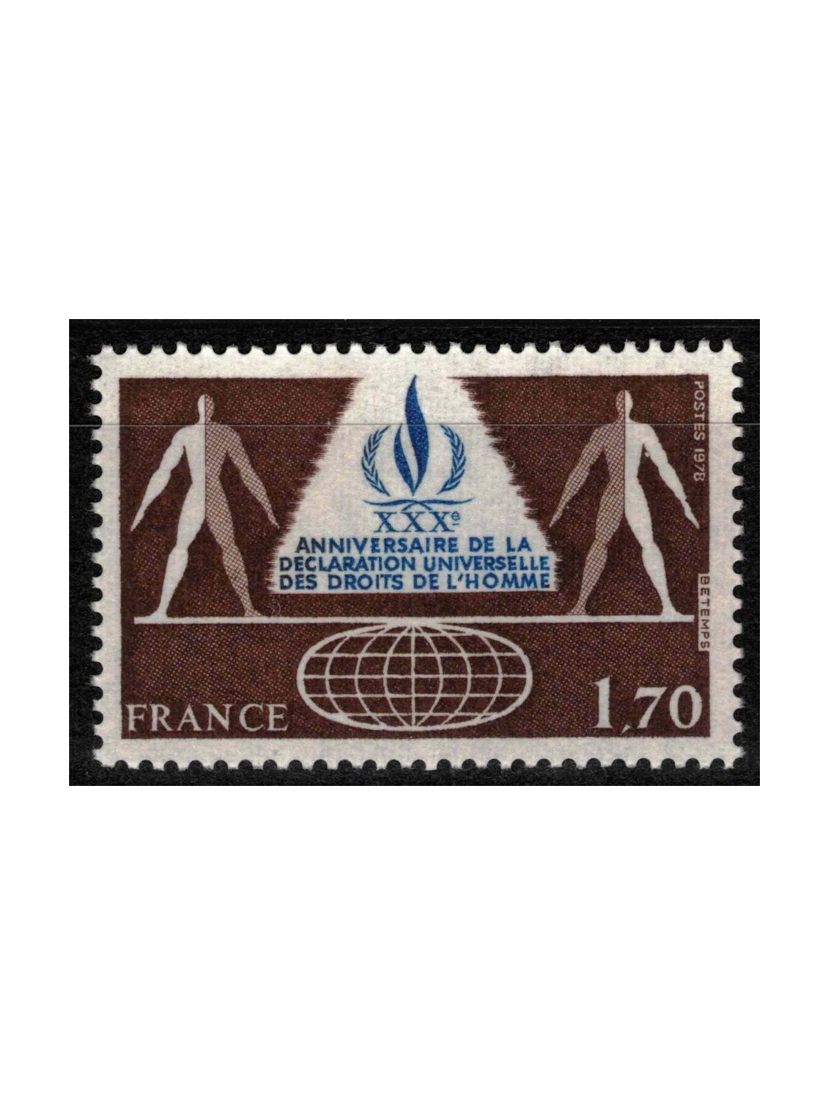 FRANCIA 1978 Diritti dell'uomo MNH**