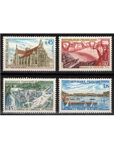 FRANCE 1969 Tourist series 4v MNH**