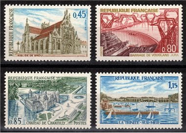 FRANCIA 1969 Serie turistica 4v MNH**
