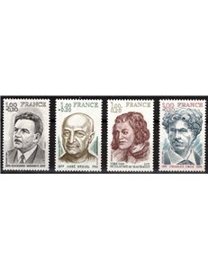 FRANCE 1977 Pro Red Cross (famous people) 4v MNH**