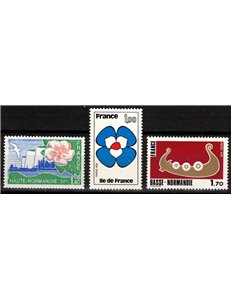 FRANCE 1978 French Regions 3v MNH**