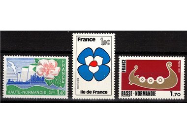 FRANCIA 1978 Le Regioni Francesi 3v MNH**