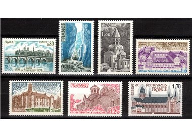 FRANCIA 1978 Serie turistica 7v MNH**