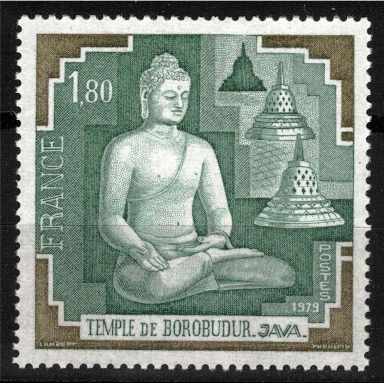 FRANCIA 1979 Tempio di Borobudur MNH**