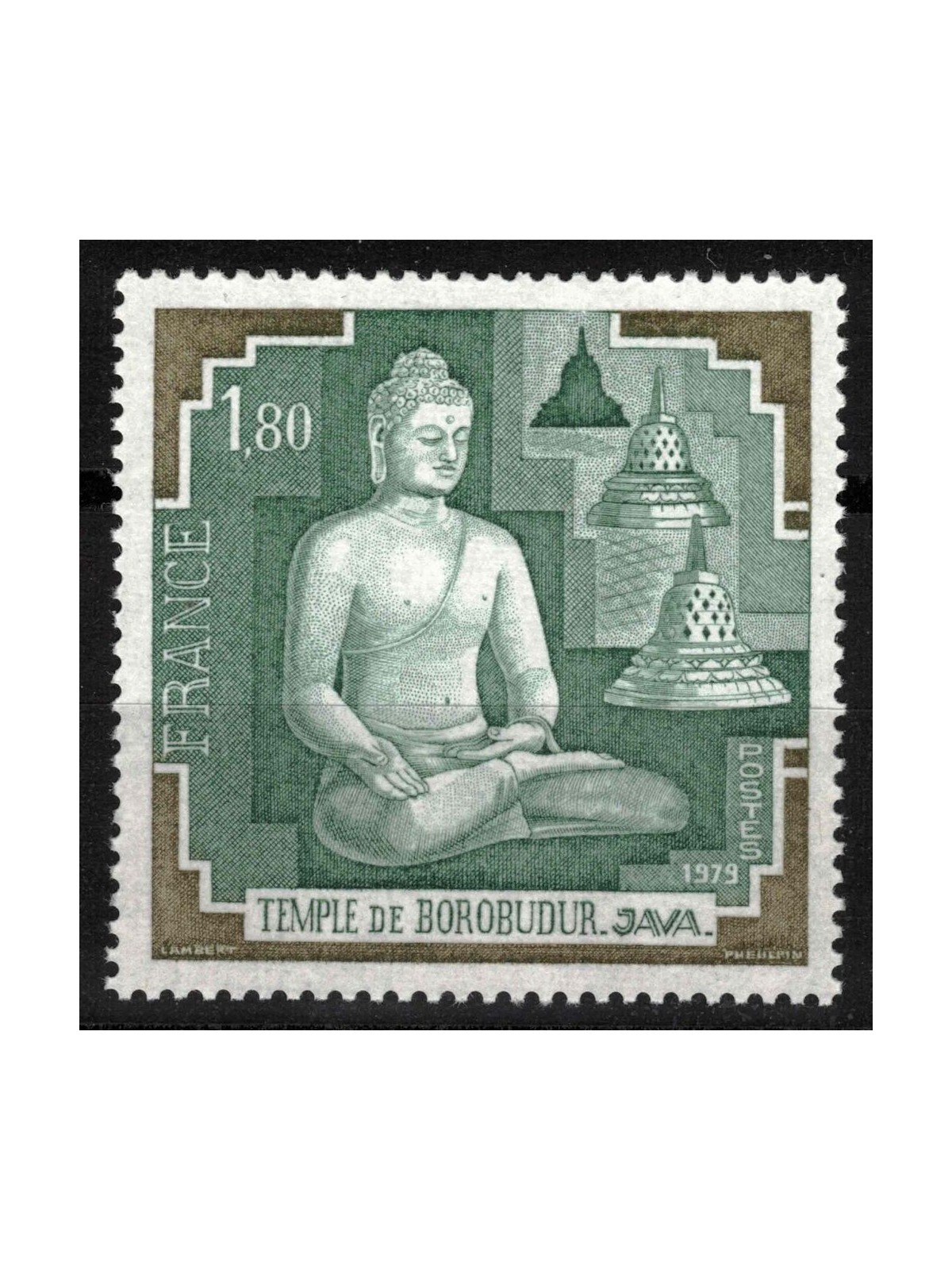 FRANCE 1979 Borobudur Temple MNH**