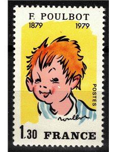 FRANCE 1979 Francisque Poulbot MNH**