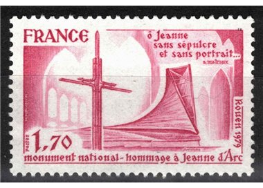 FRANCIA 1979 Omaggio a Giovanna d'Arco MNH**