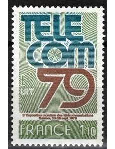 FRANCE 1979 Telecommunications Exhibition MNH**