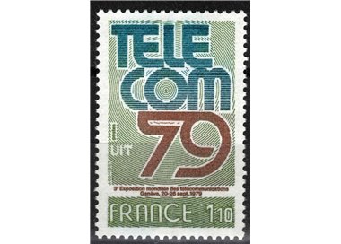FRANCE 1979 Telecommunications Exhibition MNH**