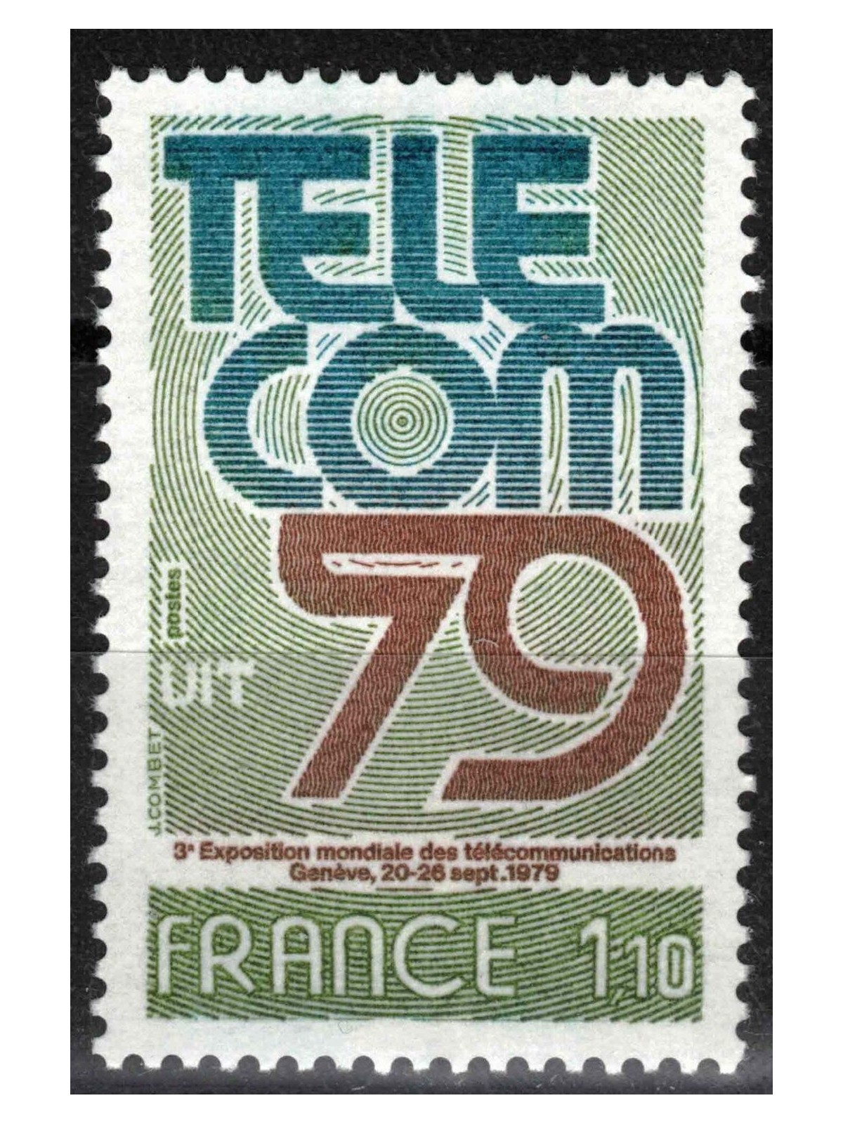 FRANCIA 1979 Esposizione delle telecomunicazioni MNH**