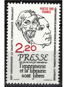 FRANCE 1981 La Stampa MNH**