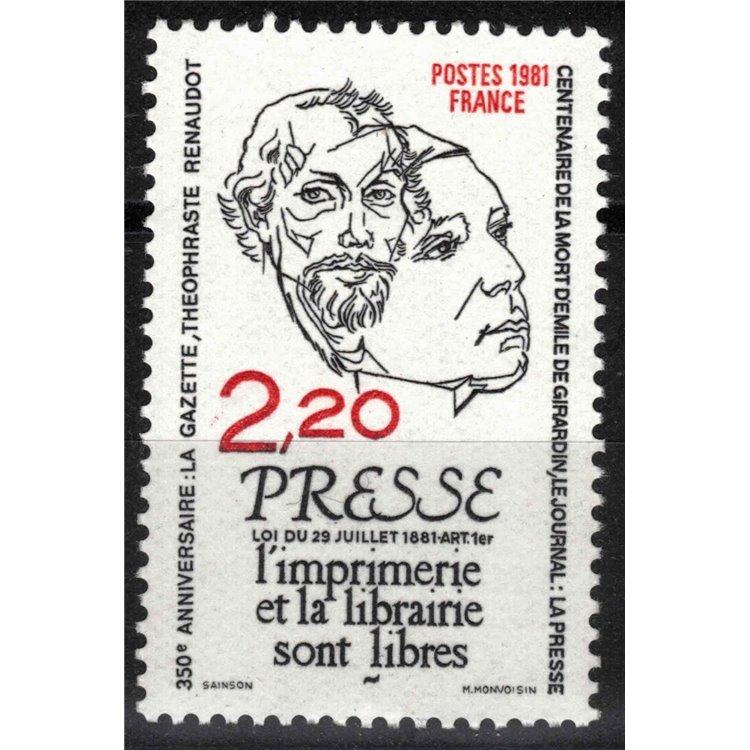 FRANCE 1981 La Stampa MNH**