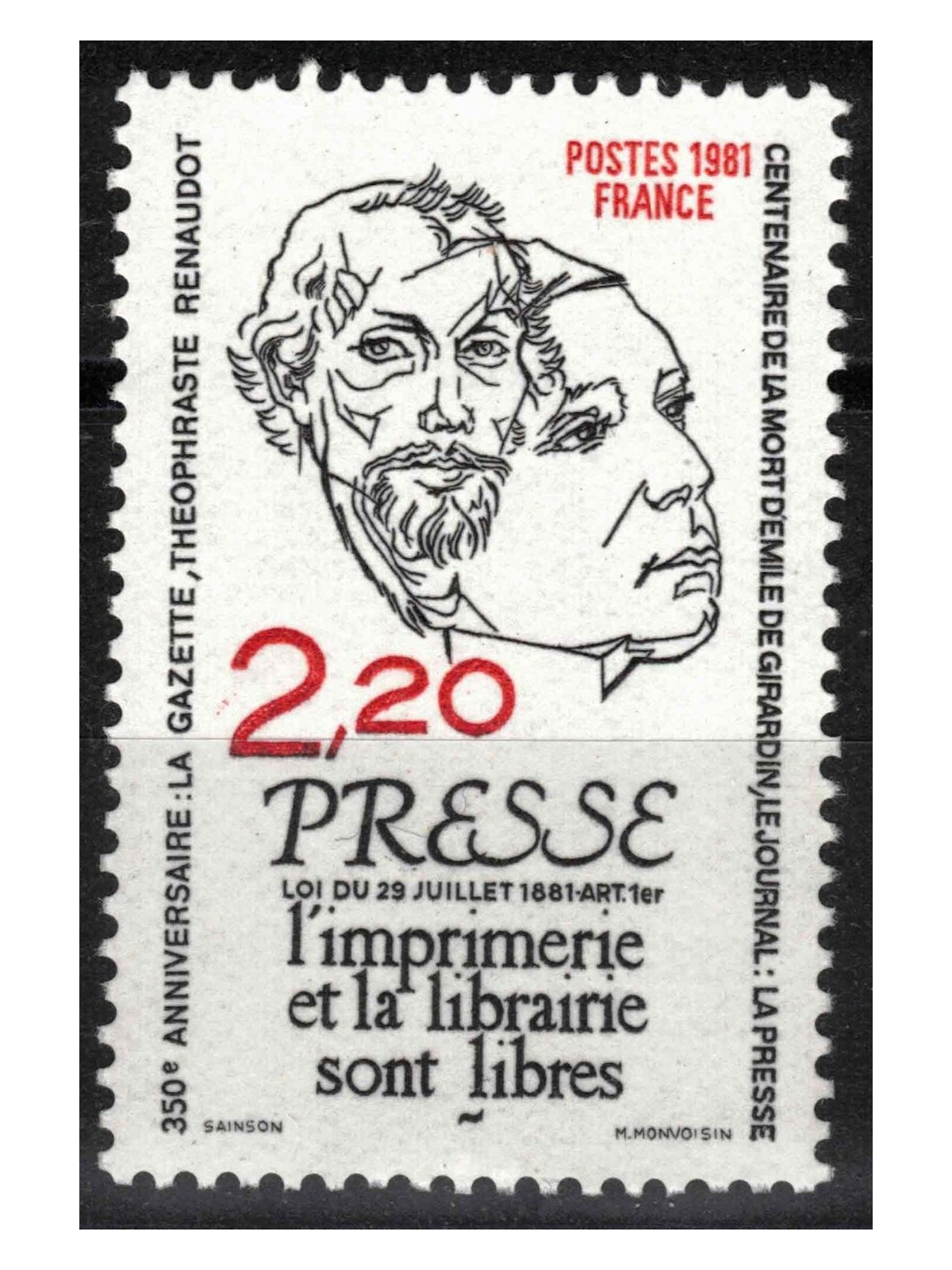 FRANCE 1981 La Stampa MNH**