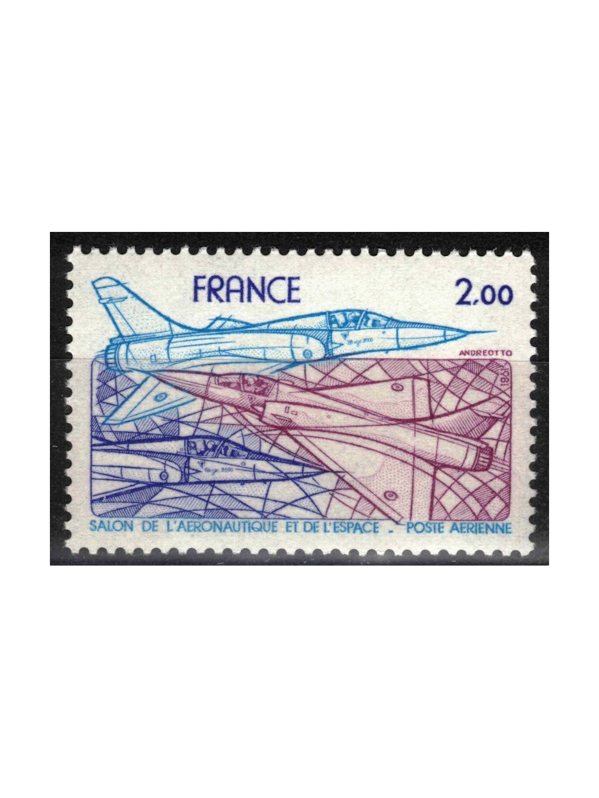 FRANCIA 1981 Salone dell'aeronautica e dello spazio MNH**