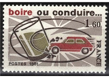 FRANCE 1981 Road Safety Propaganda MNH**