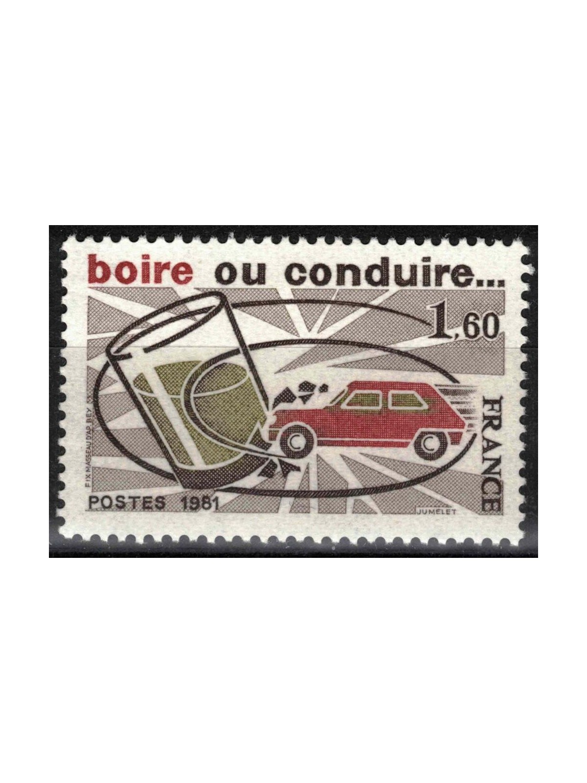 FRANCE 1981 Road Safety Propaganda MNH**